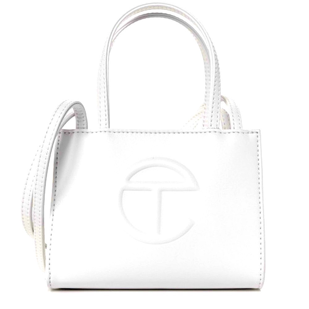 🤍 💎 TELFAR SMALL WHITE SHOPPING BAG 💎 🤍